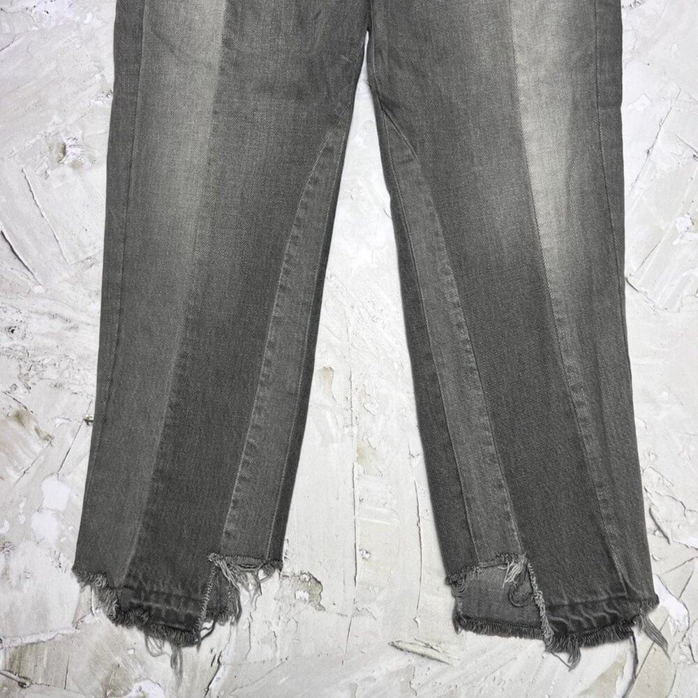 Frame Le Mix Nouveau Jeans SIZE 25 RUNS SMALL Ash Gray Two Tone Raw Hem - Picture 11 of 14